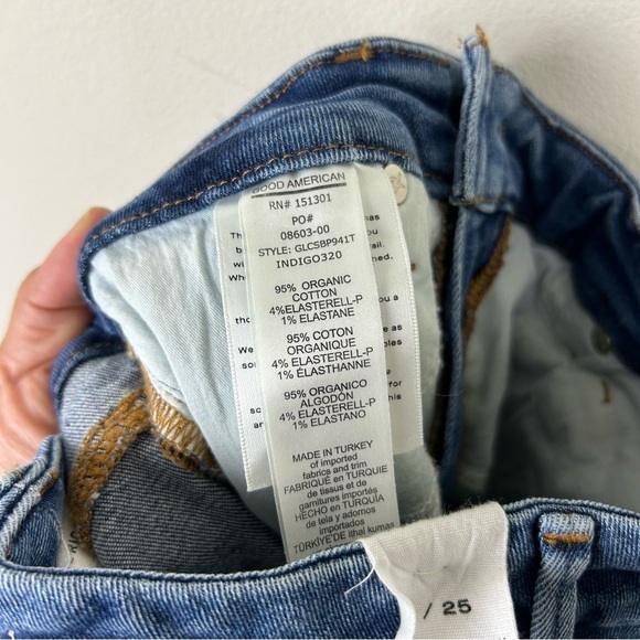 Good American NWOT Good Legs Crop jeans size: 25 - Picture 12 of 12
